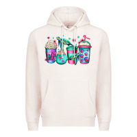 Pale Pink turtle coffee cups Premium Hoodie - Jasminsmagicworld