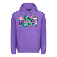 Purple turtle coffee cups Premium Hoodie - Jasminsmagicworld