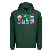 Sports Green turtle coffee cups Premium Hoodie - Jasminsmagicworld