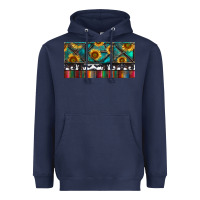 Navy Rusty Sunflowers with Cowhide and Turquoise Heavyweight Hoodie - RanaPortraitStore