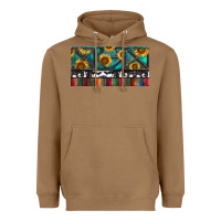 Toasted Coconut Rusty Sunflowers with Cowhide and Turquoise Heavyweight Hoodie - RanaPortraitStore