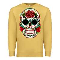 Antique Gold mexican day of the dead Premium Sweatshirt - texasbilliewilder