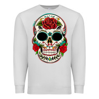Dove Grey mexican day of the dead Premium Sweatshirt - texasbilliewilder