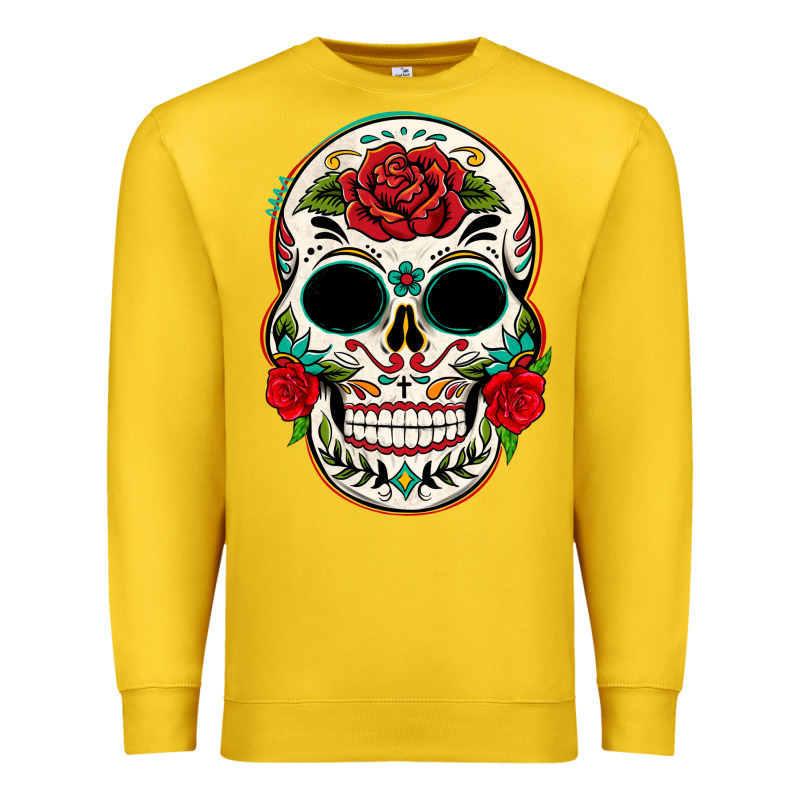 Mexican Day Of The Dead Premium Sweatshirt by texasbilliewilder | Teevron