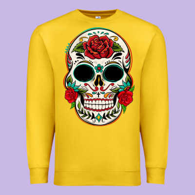 Mexican Day Of The Dead Premium Sweatshirt Designed By Texasbilliewilder