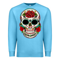 Ocean Blue mexican day of the dead Premium Sweatshirt - texasbilliewilder
