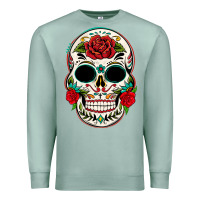 Seafoam mexican day of the dead Premium Sweatshirt - texasbilliewilder