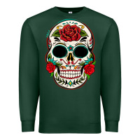 Sports Green mexican day of the dead Premium Sweatshirt - texasbilliewilder