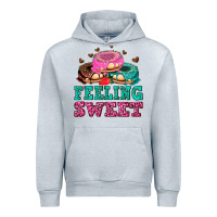 Heather Grey feeling sweet donuts Urban Hoodie - AdoDesignShop