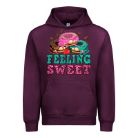 Mauve Wine feeling sweet donuts Urban Hoodie - AdoDesignShop