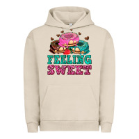 Pigment French Oak feeling sweet donuts Urban Hoodie - AdoDesignShop
