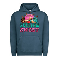 Pigment Midnight Navy feeling sweet donuts Urban Hoodie - AdoDesignShop