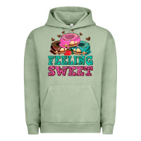 Pigment Oil Green feeling sweet donuts Urban Hoodie - AdoDesignShop