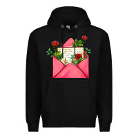 Black pink letter Premium Hoodie - AdoDesignShop