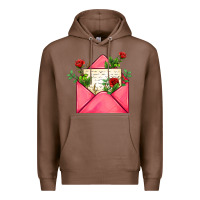 Chestnut pink letter Premium Hoodie - AdoDesignShop
