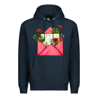 Navy pink letter Premium Hoodie - AdoDesignShop