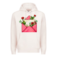 Pale Pink pink letter Premium Hoodie - AdoDesignShop