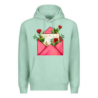 Seafoam pink letter Premium Hoodie - AdoDesignShop
