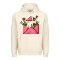 Tofu pink letter Premium Hoodie - AdoDesignShop
