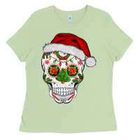Matcha sugar skull  christmas Ladies Tee - BarkalooDesign