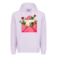 Lilac pink letter Premium Hoodie - AdoDesignShop