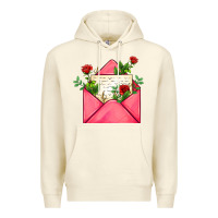 Sandshell pink letter Premium Hoodie - AdoDesignShop