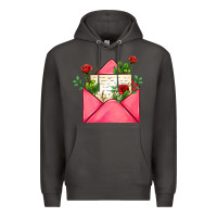 Smoke pink letter Premium Hoodie - AdoDesignShop