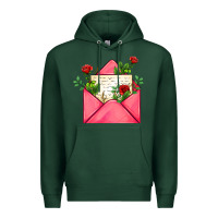 Sports Green pink letter Premium Hoodie - AdoDesignShop