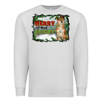 Dove Grey merry and bright shiba inu Premium Sweatshirt - RanaPortraitStore