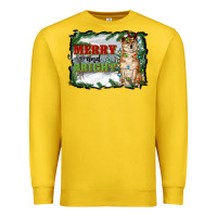 Lemon merry and bright shiba inu Premium Sweatshirt - RanaPortraitStore