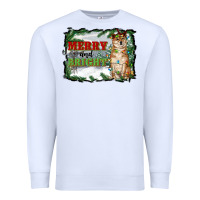 White merry and bright shiba inu Premium Sweatshirt - RanaPortraitStore