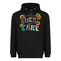 Black spoiler alert i don't care Heavyweight Hoodie - Zillion Design Studio
