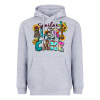 Heather Grey spoiler alert i don't care Heavyweight Hoodie - Zillion Design Studio