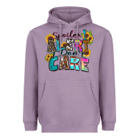 Lavender spoiler alert i don't care Heavyweight Hoodie - Zillion Design Studio