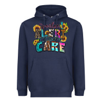 Navy spoiler alert i don't care Heavyweight Hoodie - Zillion Design Studio