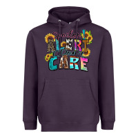 Plum spoiler alert i don't care Heavyweight Hoodie - Zillion Design Studio