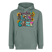 Sage spoiler alert i don't care Heavyweight Hoodie - Zillion Design Studio