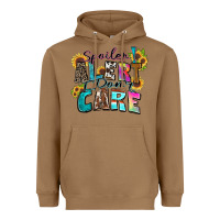 Toasted Coconut spoiler alert i don't care Heavyweight Hoodie - Zillion Design Studio