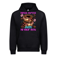 Black donut stress just do your best Urban Hoodie - AdoDesignShop
