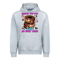 Heather Grey donut stress just do your best Urban Hoodie - AdoDesignShop