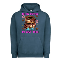 Pigment Midnight Navy donut stress just do your best Urban Hoodie - AdoDesignShop