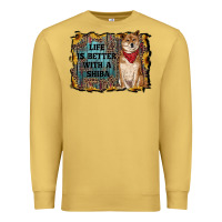 Antique Gold life is better with a shiba Premium Sweatshirt - RanaPortraitStore