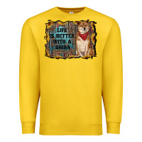Lemon life is better with a shiba Premium Sweatshirt - RanaPortraitStore