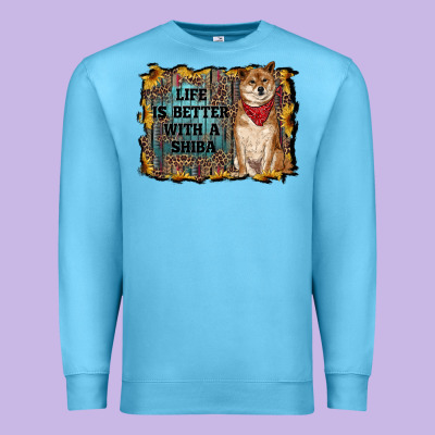 Life Is Better With A Shiba Premium Sweatshirt Designed By Ranaportraitstore