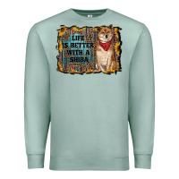 Seafoam life is better with a shiba Premium Sweatshirt - RanaPortraitStore