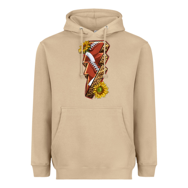 Sport Football  Lightning Bolt Heavyweight Hoodie by texasbilliewilder | Teevron