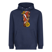 Navy sport football  lightning bolt Heavyweight Hoodie - texasbilliewilder
