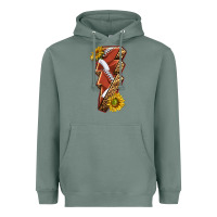 Sage sport football  lightning bolt Heavyweight Hoodie - texasbilliewilder