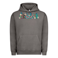 Pigment Tornado groovy with peace  sign flowers Urban Hoodie - Artiststas