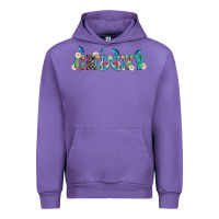 Tulip groovy with peace  sign flowers Urban Hoodie - Artiststas
